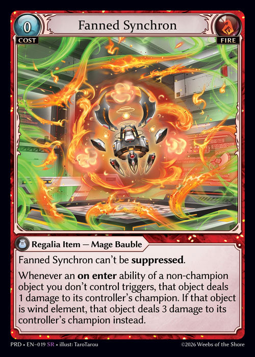 PRD-019 Fanned Synchron