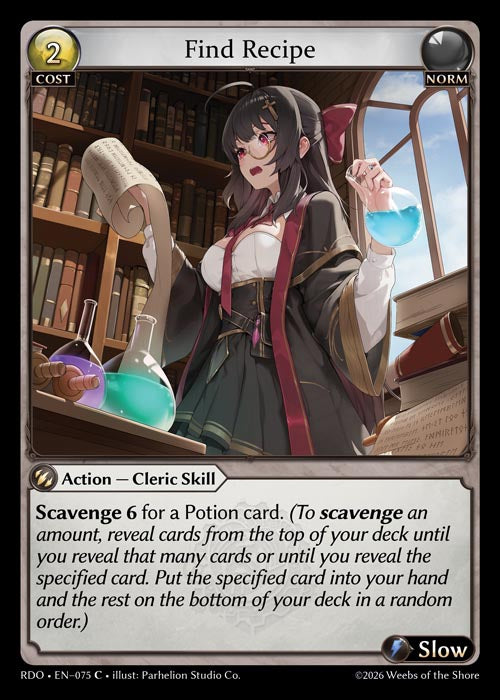 RDO-075 Find Recipe