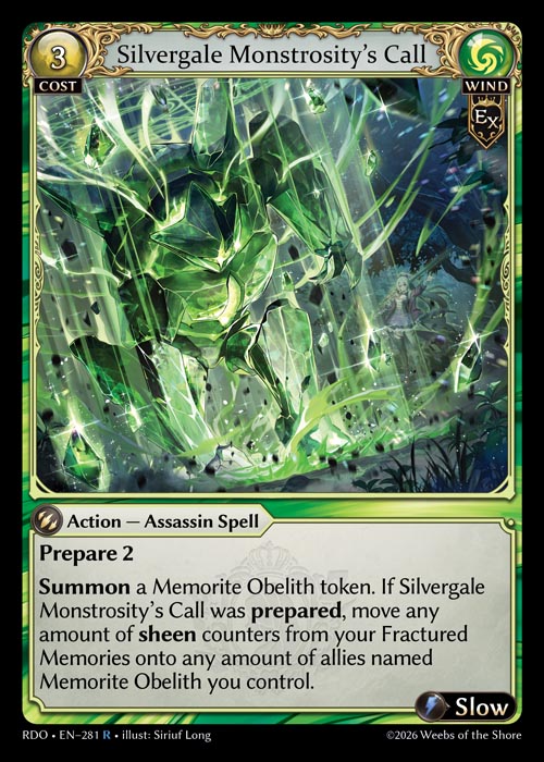 RDO-281 Silvergale Monstrosity's Call