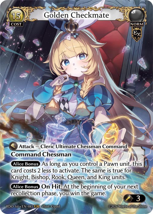 RDO1e-085 Golden Checkmate