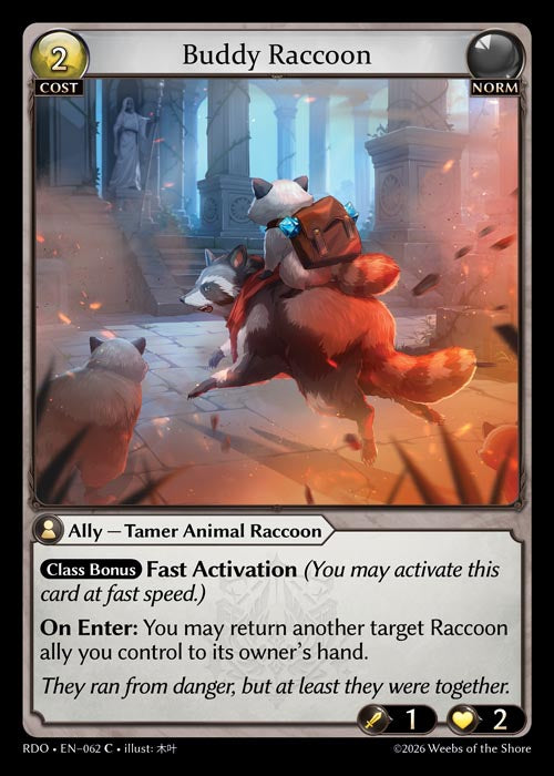 RDO-062 Buddy Raccoon