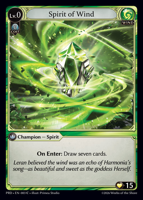 PRD-003 Spirit of Wind