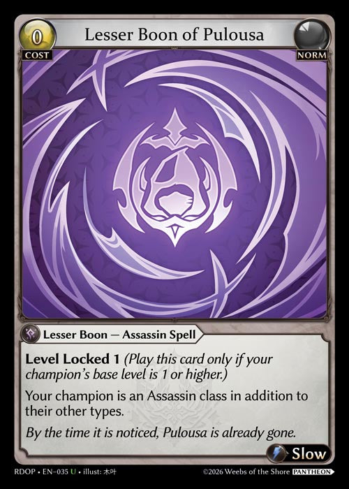 RDOP-035 Lesser Boon of Pulousa