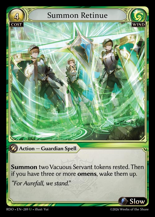 RDO-289 Summon Retinue