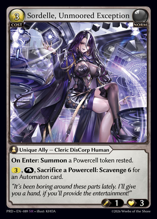 PRD-089 Sordelle, Unmoored Exception