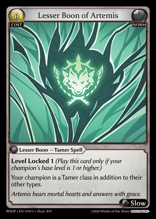 RDOP-018 Lesser Boon of Artemis