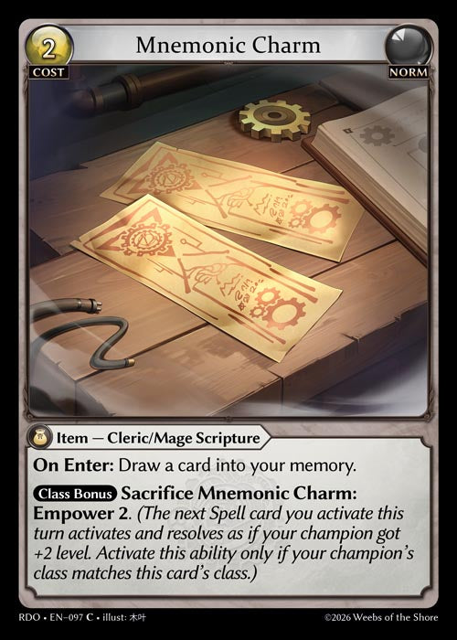 RDO-097 Mnemonic Charm