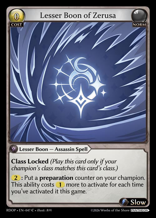 RDOP-047 Lesser Boon of Zerusa