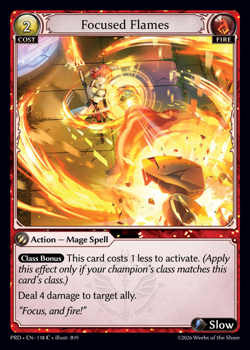 PRD-118 Focused Flames