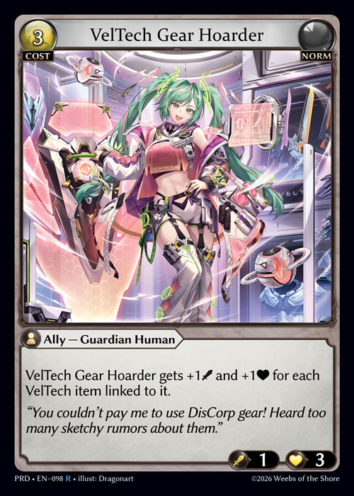 PRD-098 VelTech Gear Hoarder