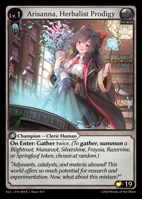 ALC-004 Arisanna, Herbalist Prodigy