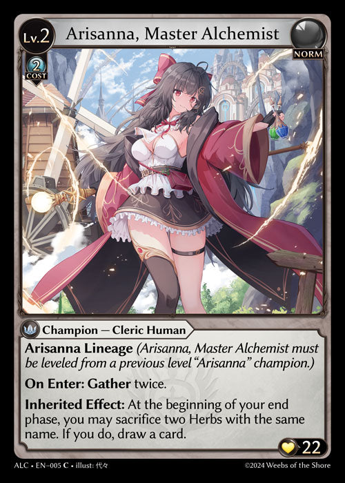 ALC-005 Arisanna, Master Alchemist
