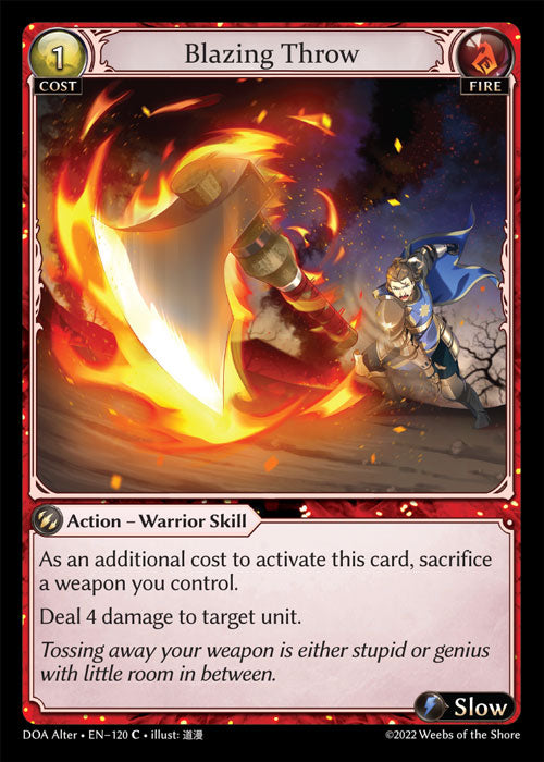 DOA-120 Blazing Throw