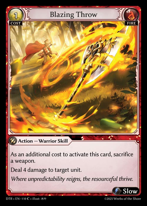 DTR-110 Blazing Throw