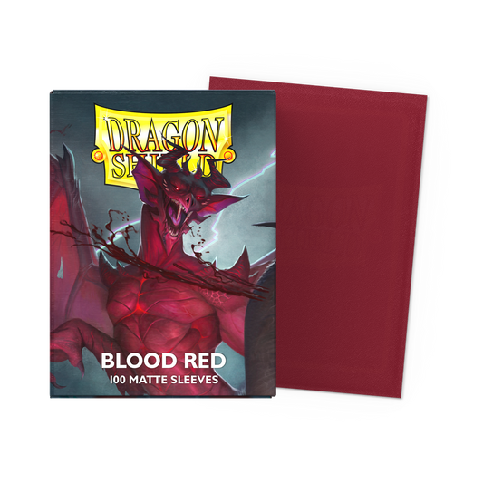 Dragonshield Blood Red Matte Sleeves