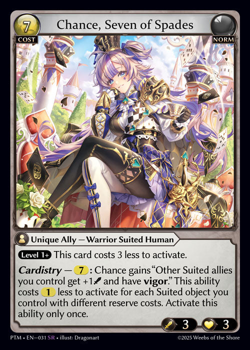 PTM-031 Chance, Seven of Spades (Foil)