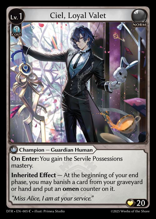 DTR-005 Ciel, Loyal Valet (FOIL)