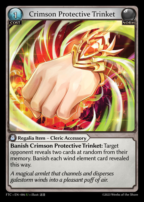 FTC-006 Crimson Protective Trinket