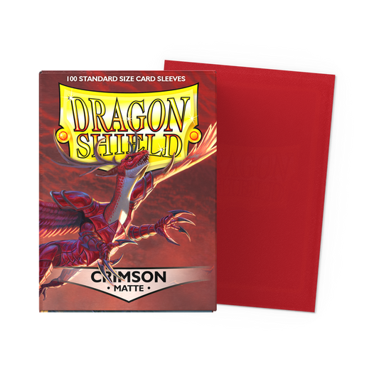 Dragonshield Crimson Matte Sleeves