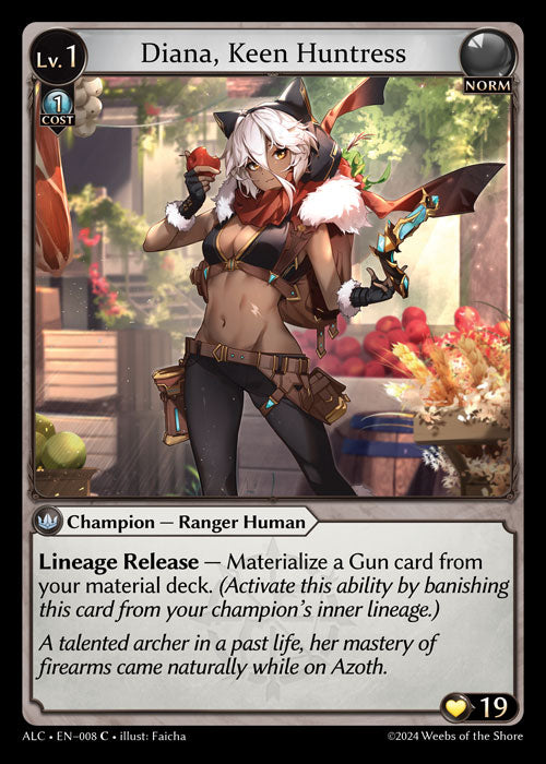 ALC-008 Diana, Keen Huntress (FOIL)