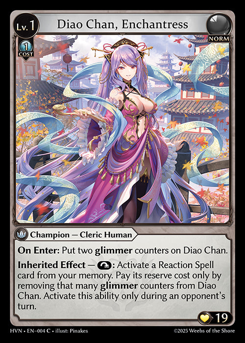 Guild Chan HVN-004 Diao Chan, Enchantress – Apex Player's Guild