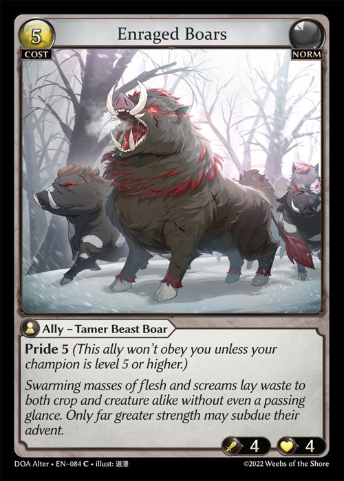 DOA-084 Enraged Boars