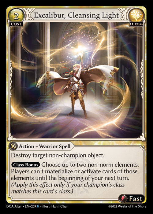 DOA-259 Excalibur, Cleansing Light