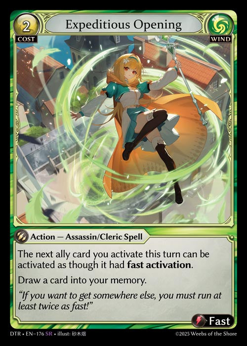 DTR-176 Expeditious Opening