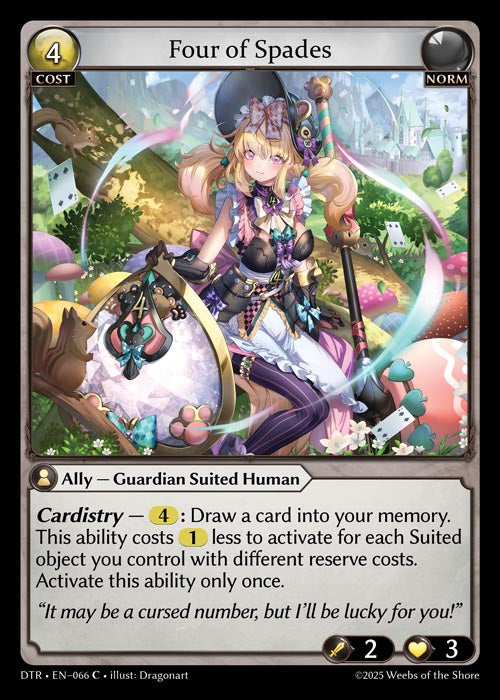 DTR-066 Four of Spades (FOIL)