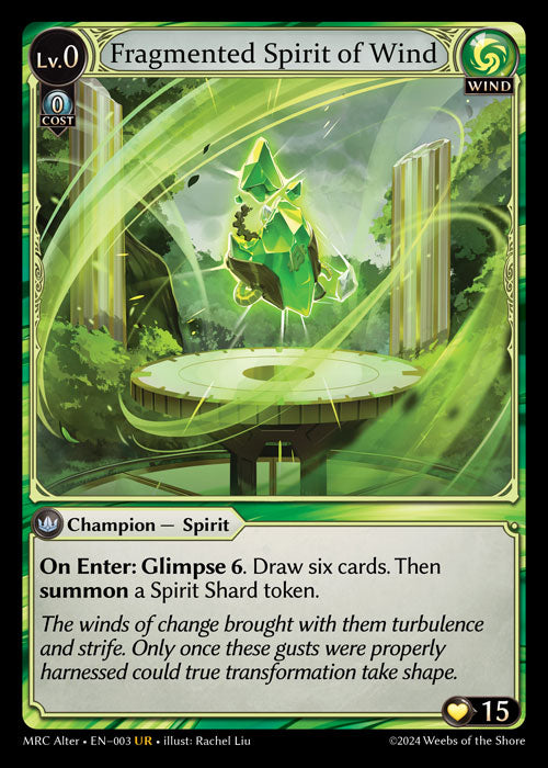 MRCA-003 Fragmented Spirit of Wind (FOIL)
