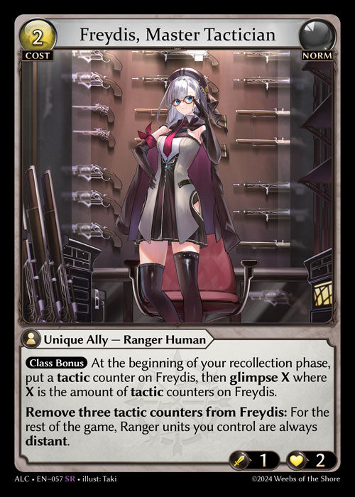 ALC-057 Freydis, Master Tactician