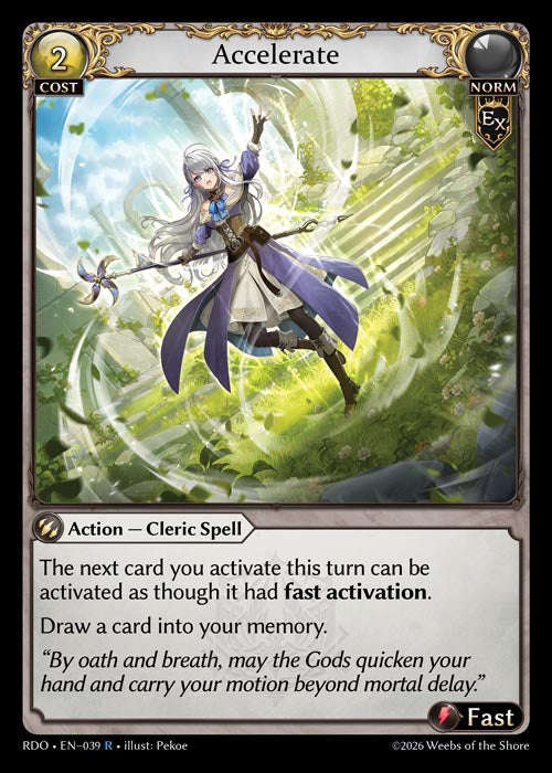 RDO-039 Accelerate