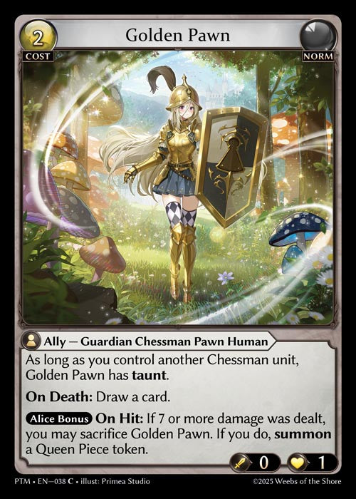 PTM-038 Golden Pawn (Foil)