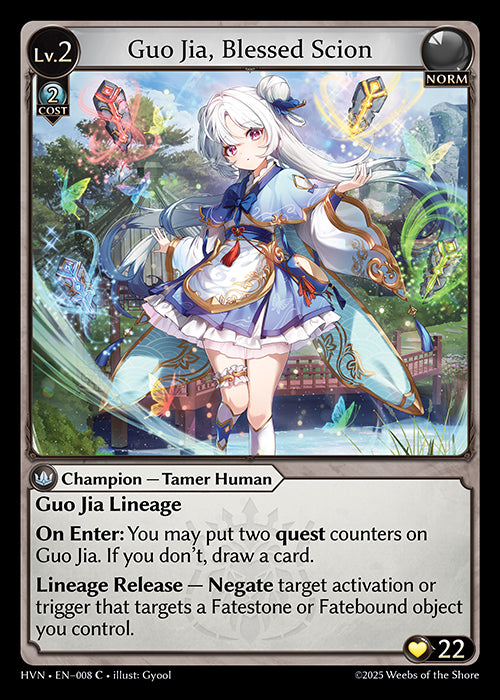 HVN-008 Guo Jia, Blessed Scion