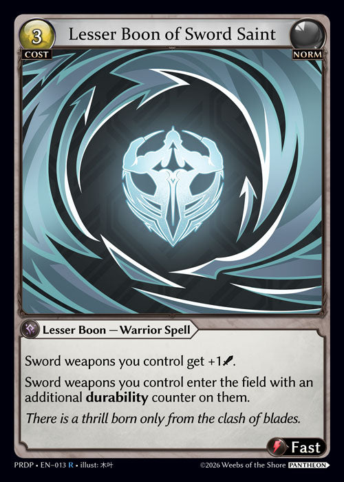PRDP-013 Lesser Boon of Sword Saint