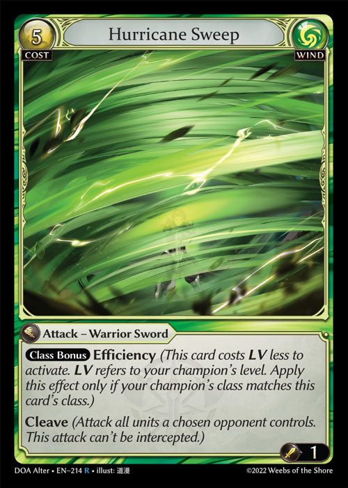 DOA-214 Hurricane Sweep