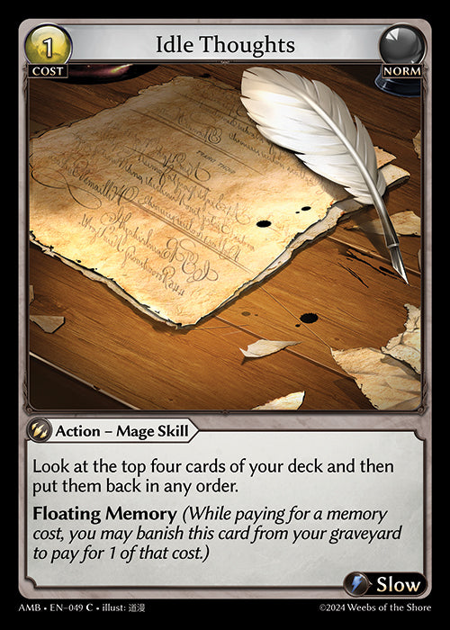 AMB-049 Idle Thoughts