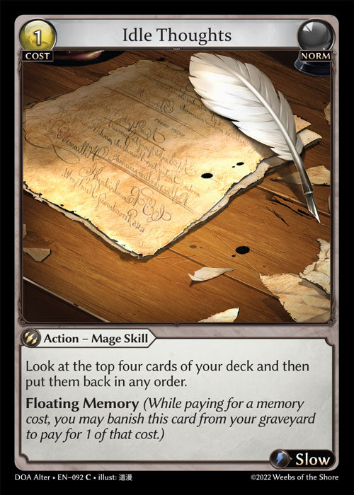 DOA-092 Idle Thoughts