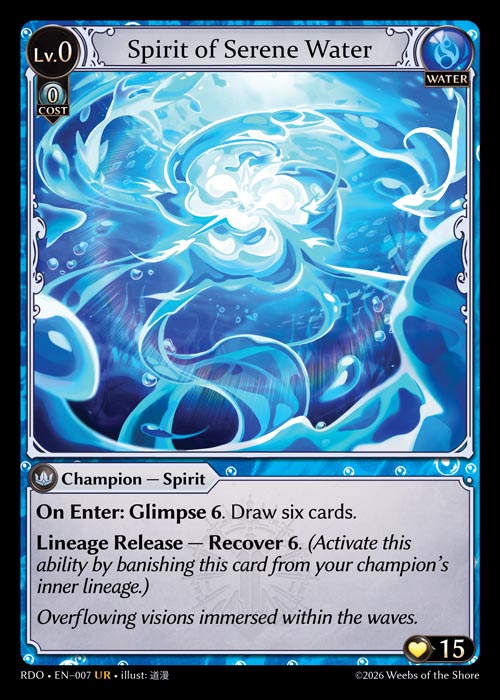 RDO-007 Spirit of Serene Water