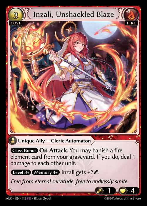 ALC-112 Inzali, Unshackled Blaze