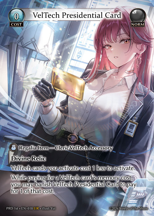 PRD-018 VelTech Presidential Card