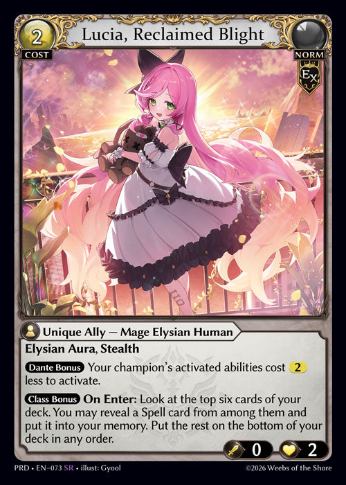PRD-073 Lucia, Reclaimed Blight
