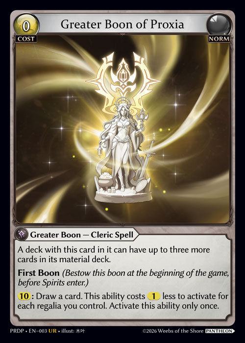 PRDP-003 Greater Boon of Proxia