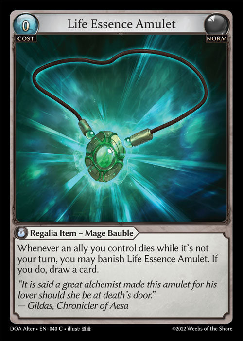 DOA-040 Life Essence Amulet