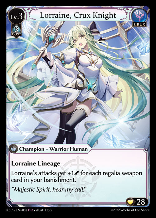 KSP-002 Lorraine, Crux Knight (FOIL)