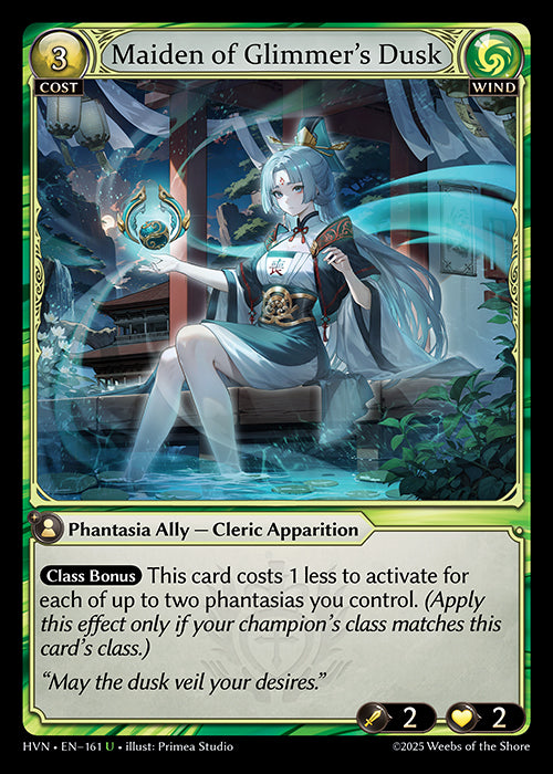 HVN-161 Maiden of Glimmer's Dusk