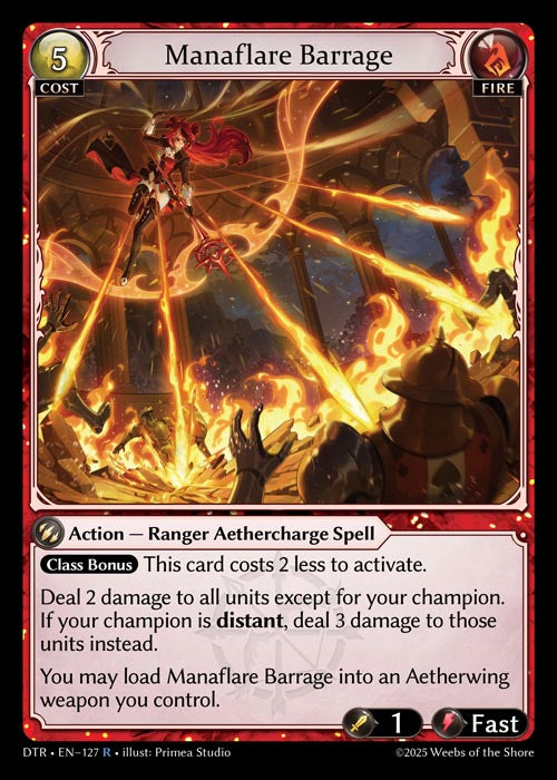 DTR-127 Manaflare Barrage