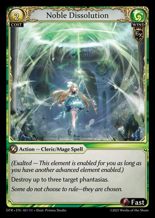 DTR-181 Noble Dissolution