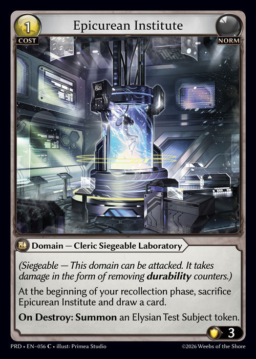 PRD-056 Epicurean Institute
