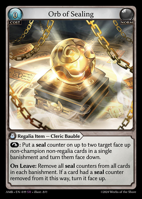 AMB-019 Orb of Sealing
